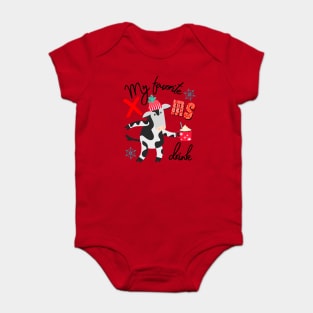 Cow Favorite Xmas drink Baby Bodysuit